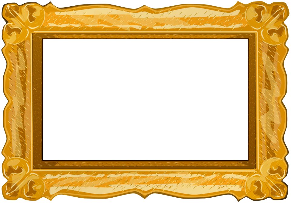 Gold Frame. Free illustration for personal and commercial use.