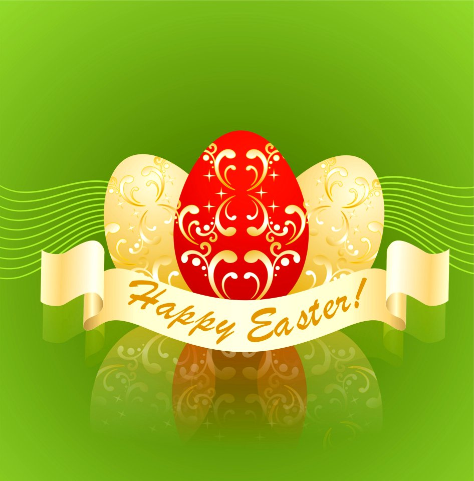 Happy Easter!. Free illustration for personal and commercial use.