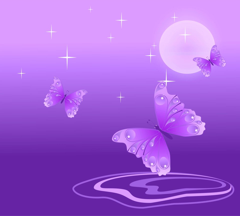 Vector Background With Butterflies. Free illustration for personal and commercial use.