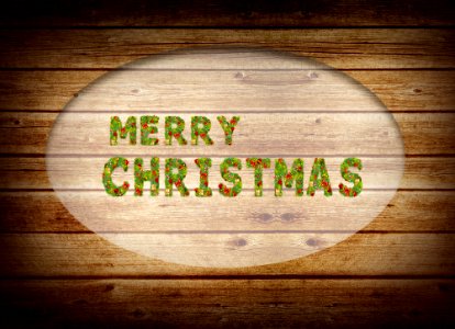 Merry chistmas-wooden background effect. Free illustration for personal and commercial use.