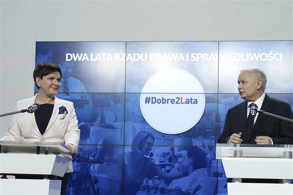 Premier Beata Szydło i prezes Jarosław Kaczyński podsumowali 2 lata rządu Prawa i Sprawiedliwości