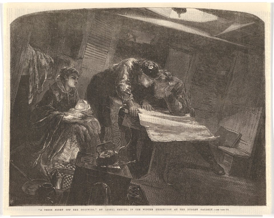 A Thick Night Off the Goodwins, from the Illustrated London News MET DP834445