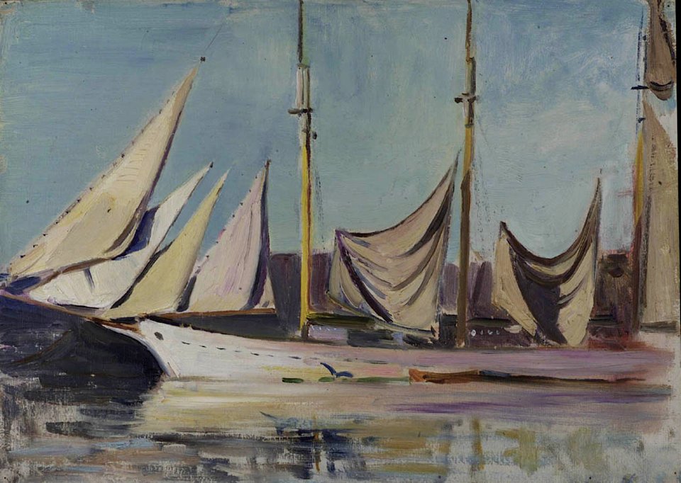 A three-masted schooner, St Malo RMG BHC1377