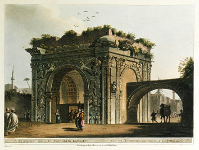 A triumphal arch of Tripoli in Barbary - Mayer Luigi - 1803