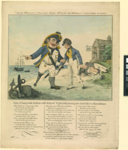 A true and lamentable Ballad call'd Billy Taylor, shewing the fatal effects of inconstancy (caricature) RMG PW3808
