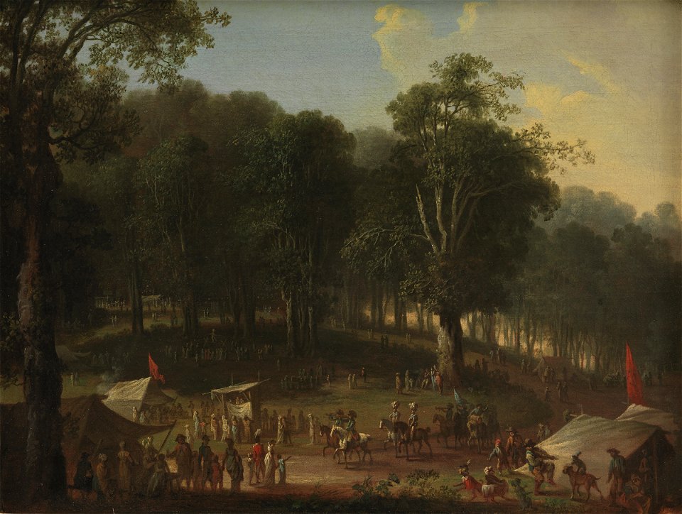 A Troup of Performers Arriving at the Fair at Dyrehavsbakken Near the Deer Park, North of Copenhagen, KMS8662