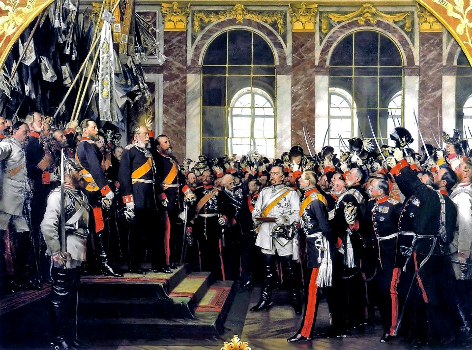 A v Werner - Kaiserproklamation am 18 Januar 1871 (3. Fassung 1885)