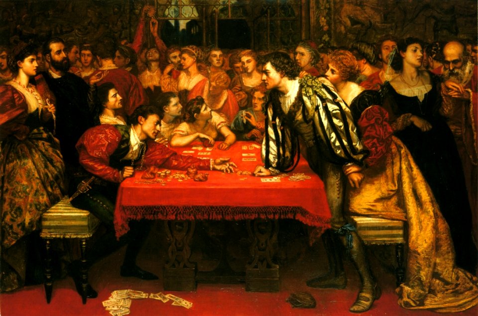 A Venetian Gaming-House in the Sixteenth Century by Valentine Cameron Prinsep