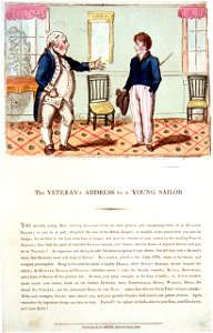 A Veteran's Address to a Young Sailor (caricature) RMG PW3810