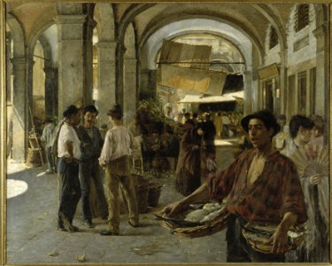 A Venetian Covered Market (Oscar Björck) - Nationalmuseum - 18408
