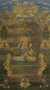 A VERY RARE PAINTING OF A BUDDHA. CHINA, MING DYNASTY, 15TH CENTURY. Sotheby's