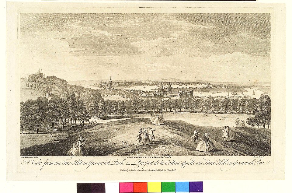 A View from oneTree-Hill in Greenwich Park - Prospect de la Colline appelle one Tree-Hill en Greenwich Parc RMG PY3269