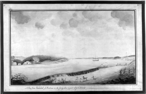 A view from Paulushook of Horsimus on the Jersey shore and part of York Island LCCN2011661318