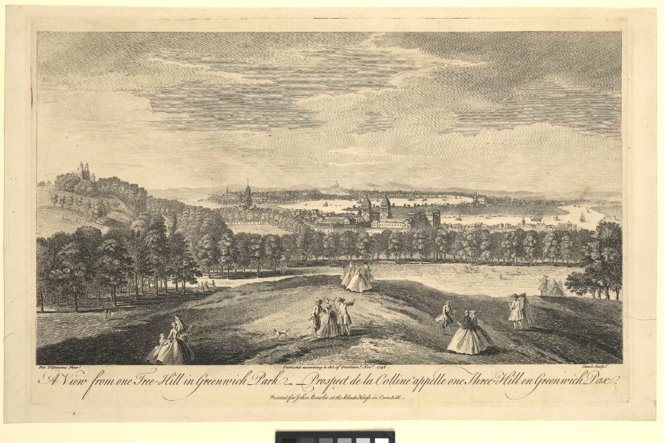 A View from oneTree-Hill in Greenwich Park - Prospect de la Colline appelle one Tree-Hill en Greenwich Parc RMG L7512