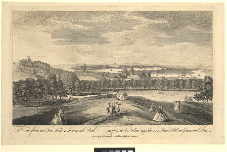 A View from oneTree-Hill in Greenwich Park - Prospect de la Colline appelle one Tree-Hill en Greenwich Parc RMG L7512
