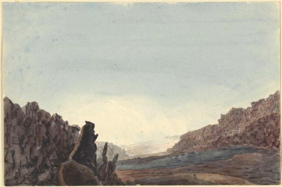 A view in the crater of Kiluea, 1855, watercolour by James Gay Sawkins (2)