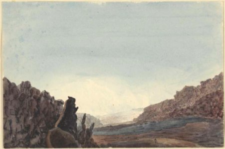 A view in the crater of Kiluea, 1855, watercolour by James Gay Sawkins (2)