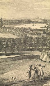 A View from oneTree-Hill in Greenwich Park - Prospect de la Colline appelle one Tree-Hill en Greenwich Parc RMG L7513-002