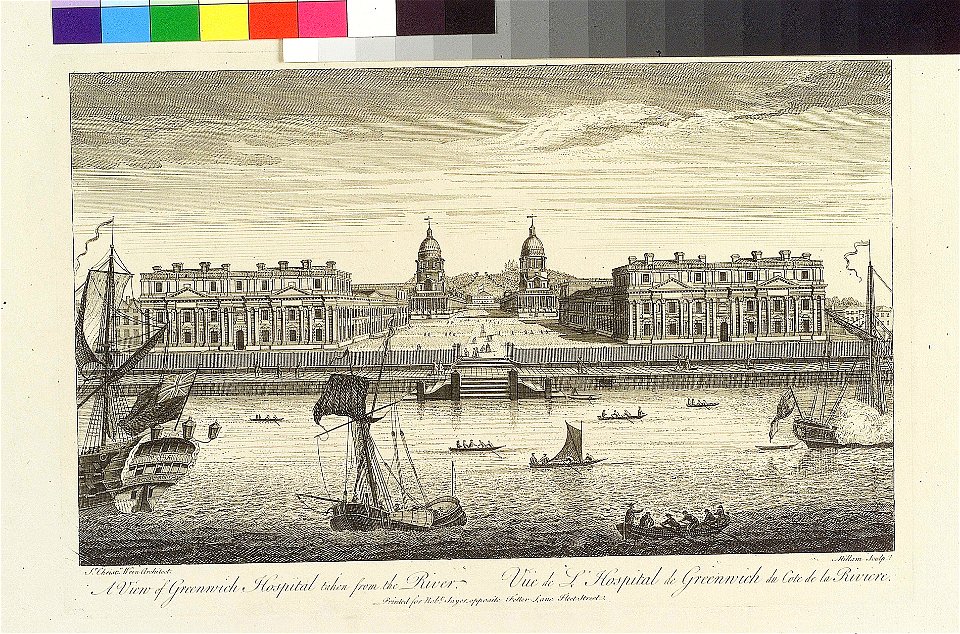 A View of Greenwich Hospital taken from the River RMG PW7624