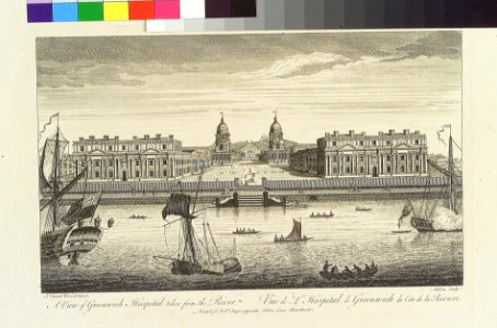 A View of Greenwich Hospital taken from the River RMG PW7624