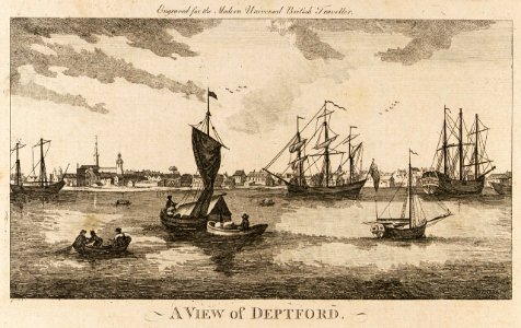 A View of Deptford. Engraved for the Modern Universal British Traveller RMG PU1048