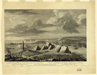 A view of Louisburg in North America, taken near the light house when that city was besieged in 1758 LCCN2003674384