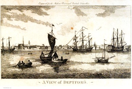A View of Deptford. Engraved for Harrison's History of London RMG PU1047