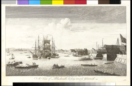 A View of Blackwall looking towards Greenwich RMG PY2199
