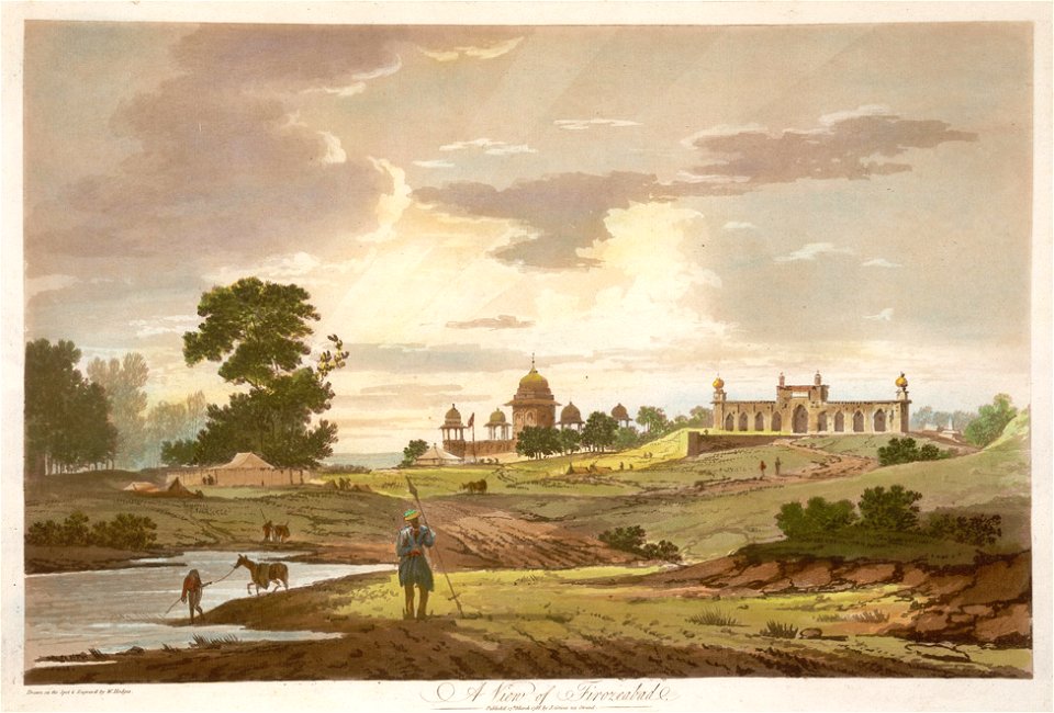 A View of Firozabad by William Hodges 1787