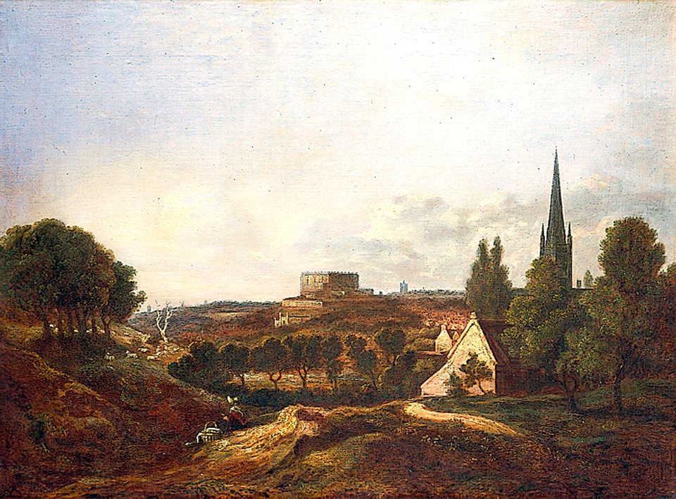 A View of Norwich Castle and Cathedral, Norfolk