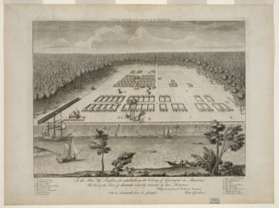 A view of Savanah (sic) as it stood the 29th of March, 1734 - P. Gordon inv. ; P. Fourdrinier sculp. LCCN96514600