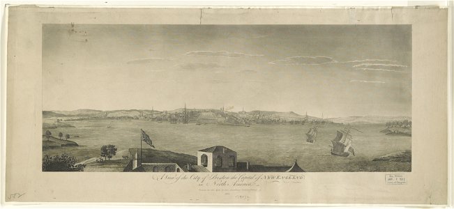 A view of the City of Boston the capital of New England, in North America - drawn on the spot by his excellency Governor Pownal. LCCN2004672476