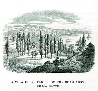 A view of Scutari from the road above Dolma Batchi - Frankland Charles Colville - 1829