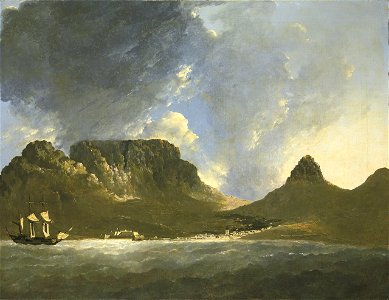 A View of the Cape of Good Hope, Taken on the Spot, from on Board the Resolution Hodges 1772