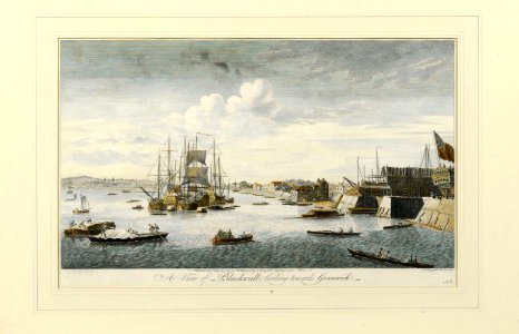 A View of the Blackwall looking towards Greenwich RMG PT2700