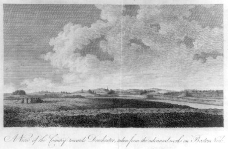 A view of the country towards Dorchester, taken from the advanced works on Boston Neck LCCN2004671489
