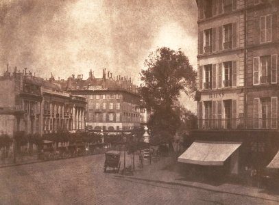 A View of the Boulevards at Paris