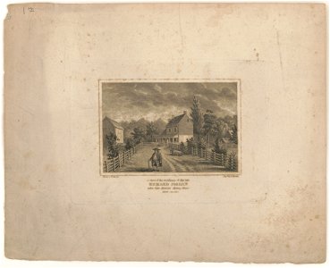 A view of the residence of the late Richard Jordan taken from Newtown Meeting House, New Jersey - drawn by W. Mason ; engd. by F. Kearny. LCCN2016645686