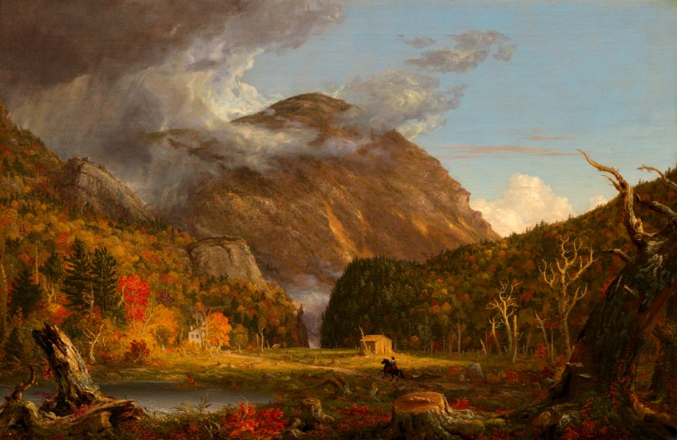 A View of the Mountain Pass Called the Notch of the White Mountans (Crawford Notch)-1839-Thomas Cole