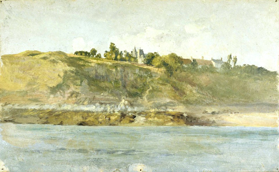 A Village on the Coast Seen from the Sea, Northern France RMG PU0460