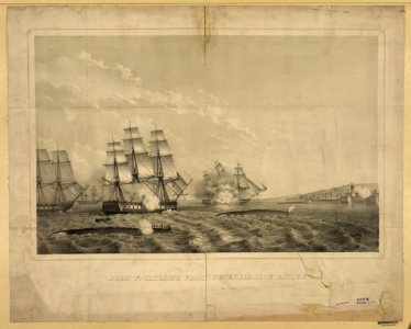 A view representing the application of John P. Taylor's floating explosive battery LCCN2004669109