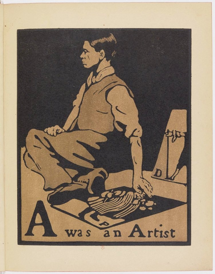 A was an Artist - An Alphabet by William Nicholson (1899)