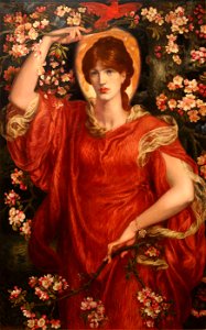 A Vision of Fiammetta by Dante Gabriel Rossetti. Free illustration for personal and commercial use.