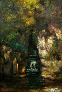A WATERFALL NEAR ORNANS )