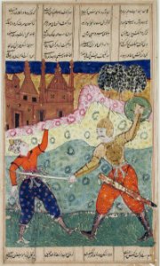 A warrior with a sword slays an unarmed opponent (6125070212)