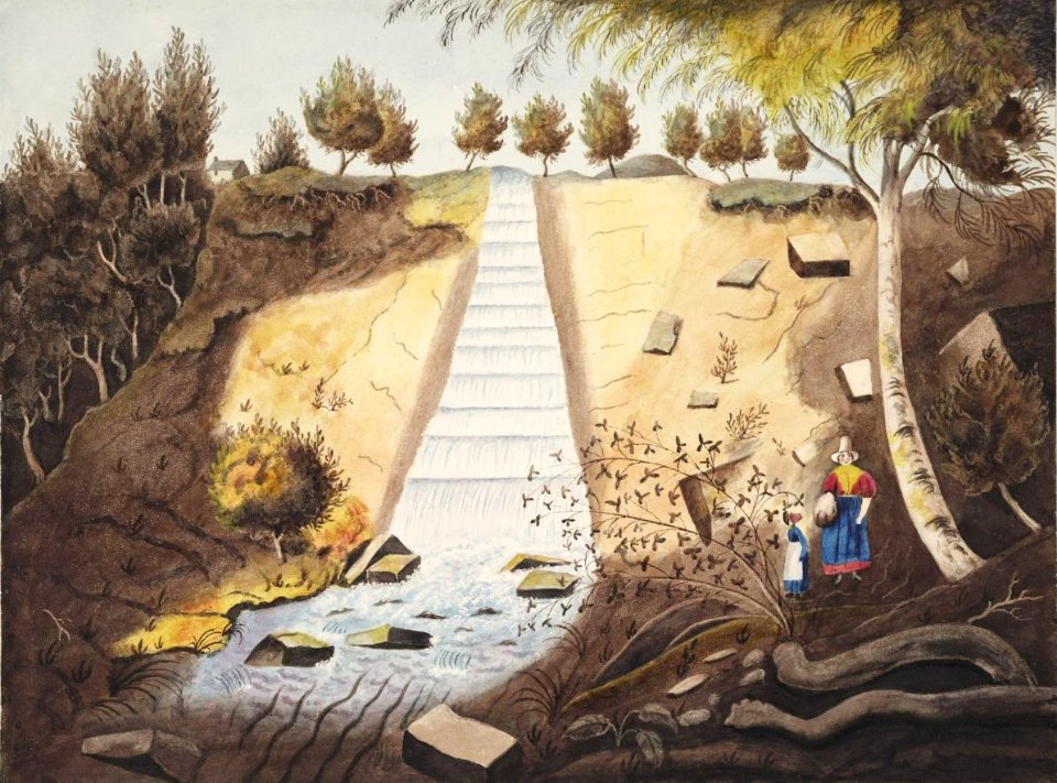 A Waterfall at Swydd y Funnon. wpr00022