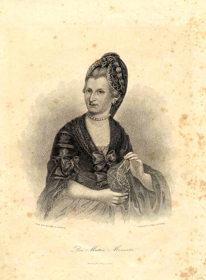 A Weger Die Mutter Mozarts c1830 ubs G 1482 II