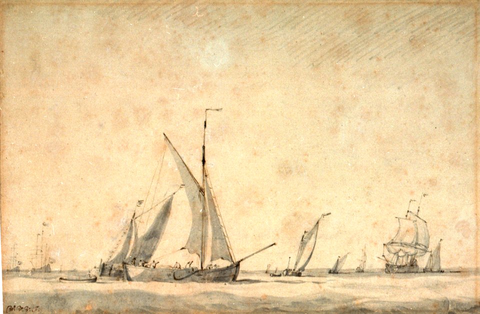 A Wijdschip before the wind RMG PW6977