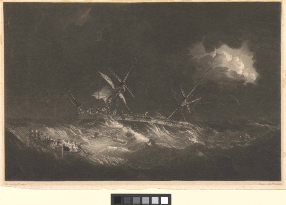 A West Indiaman in a Storm RMG PW7715