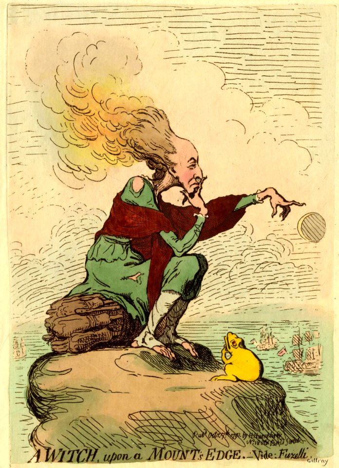 A witch, upon a mount's edge.-Vide- Fuzelli. (BM 1868,0808.6114)